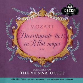 Mozart - Divertimento No. 15 K. 287, Divertimento K. 113 - Vienna Octet album cover