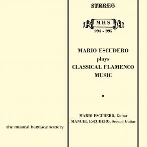 Mario Escudero Plays Classical Flamenco Music album cover