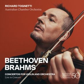 Beethoven & Brahms Concertos For Violin And Orchestra (Live In Concert) album cover
