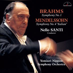 Brahms: Symphony No. 1 - Mendelssohn: Symphony No. 4 " Italian " album cover